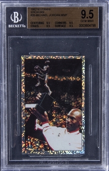 1992-93 Panini Stickers #20 Michael Jordan MVP - BGS GEM MINT 9.5 (True Gem)